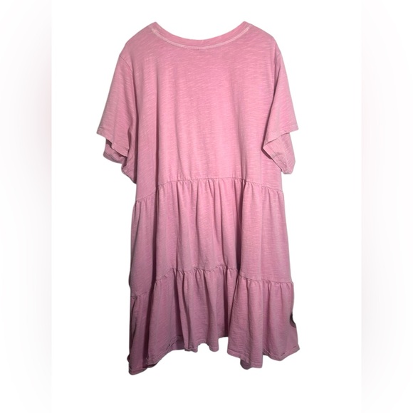 Old Navy Pink Tiered Swing Mini Dress – Size 4X - Picture 7 of 10